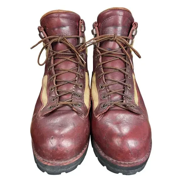 Vintage Rare Danner X Eddie Bauer 1985 Light Red Hiking Boots Size 10.5 EE - Picture 7 of 12